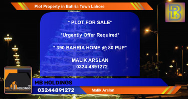 Residential Plot for Sale in Bahria Town, Lahore - (BP-72613)