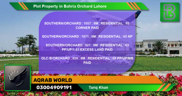 Residential Plot for Sale in Bahria Orchard, Lahore - (BP-72628)