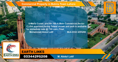 Commercial Property for Sale in Bahria Town, Lahore - (BP-72634)