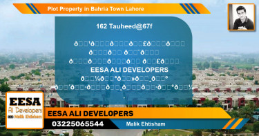 Residential Plot for Sale in Bahria Town, Lahore - (BP-72643)