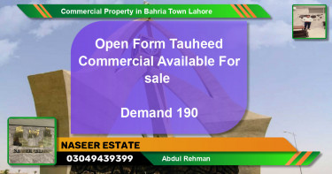 Commercial Property for Sale in Bahria Town, Lahore - (BP-72647)