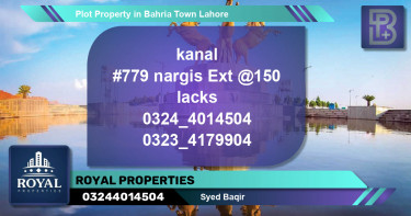 Residential Plot for Sale in Bahria Town, Lahore - (BP-72661)
