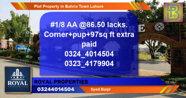 Residential Plot for Sale in Bahria Town, Lahore - (BP-72669)