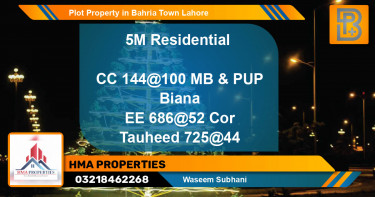 Residential Plot for Sale in Bahria Town, Lahore - (BP-72685)