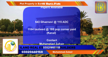 Residential Plot for Sale in Bahria Town, Lahore - (BP-72712)