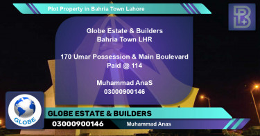 Residential Plot for Sale in Bahria Town, Lahore - (BP-72719)