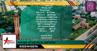 Residential Plot for Sale in Overseas B -  Bahria Town, Lahore - (BP-72739)