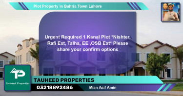 Residential Plot for Sale in Bahria Town, Lahore - (BP-72749)