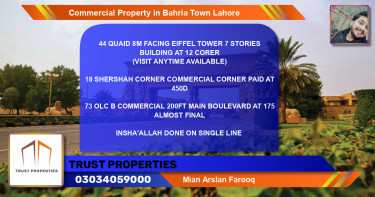 Commercial Property for Sale in Bahria Town, Lahore - (BP-72793)