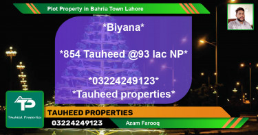 Residential Plot for Sale in Bahria Town, Lahore - (BP-72800)