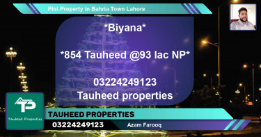 Residential Plot for Sale in Bahria Town, Lahore - (BP-72802)