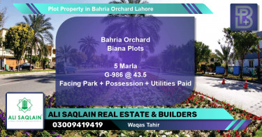 Residential Plot for Sale in Bahria Orchard, Lahore - (BP-72815)