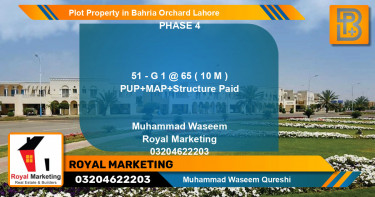Residential Plot for Sale in Bahria Orchard, Lahore - (BP-72825)