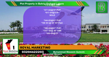 Residential Plot for Sale in Bahria Orchard, Lahore - (BP-72832)