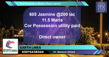Residential Plot for Sale in Bahria Town, Lahore - (BP-72878)