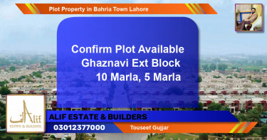 Residential Plot for Sale in Bahria Town, Lahore - (BP-72883)