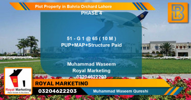 Residential Plot for Sale in Bahria Orchard, Lahore - (BP-72918)