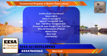 Commercial Property for Sale in Bahria Town, Lahore - (BP-73005)