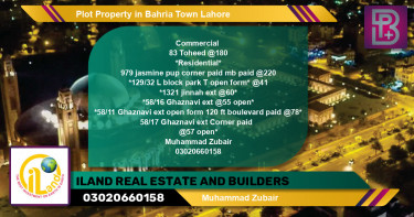 Commercial Plot for Sale in Bahria Town, Lahore - (BP-73025)