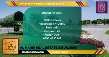 Residential Plot for Sale in Bahria Orchard, Lahore - (BP-73036)