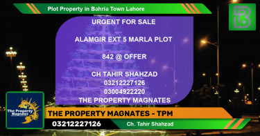 Residential Plot for Sale in Bahria Town, Lahore - (BP-73050)