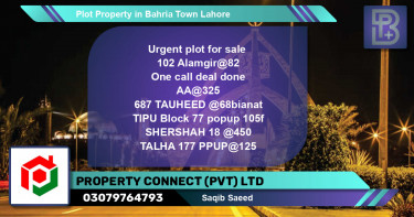 Residential Plot for Sale in Bahria Town, Lahore - (BP-73187)