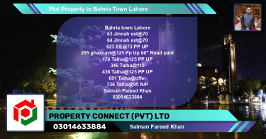 Residential Plot for Sale in Bahria Town, Lahore - (BP-73196)