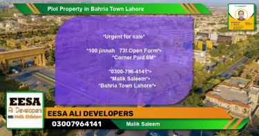 Residential Plot for Sale in Bahria Town, Lahore - (BP-73228)