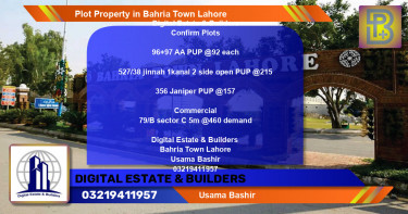 Commercial Plot for Sale in Bahria Town, Lahore - (BP-73244)