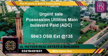 Residential Plot for Sale in Bahria Town, Lahore - (BP-73249)