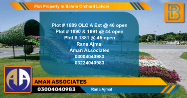 Residential Plot for Sale in Bahria Orchard, Lahore - (BP-73275)