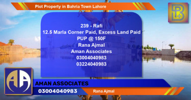 Residential Plot for Sale in Bahria Town, Lahore - (BP-73276)
