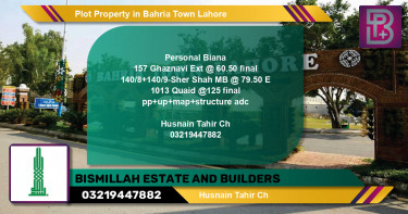 Residential Plot for Sale in Bahria Town, Lahore - (BP-73283)