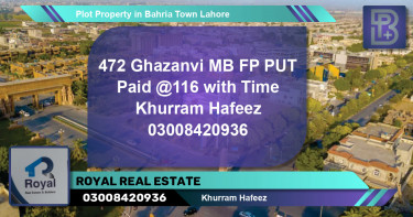 Residential Plot for Sale in Bahria Town, Lahore - (BP-73324)
