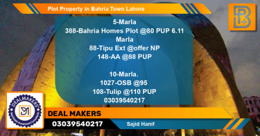 Residential Plot for Sale in Bahria Town, Lahore - (BP-73352)