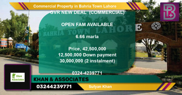 Commercial Property for Sale in Bahria Town, Lahore - (BP-73354)
