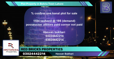 Residential Plot for Sale in Bahria Town, Lahore - (BP-73358)