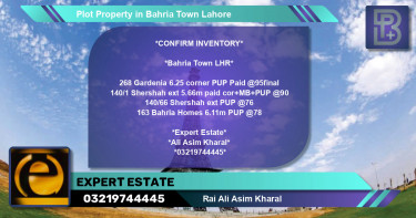 Residential Plot for Sale in Bahria Town, Lahore - (BP-73372)