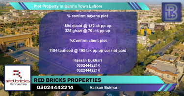 Residential Plot for Sale in Bahria Town, Lahore - (BP-73389)