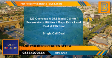 Residential Plot for Sale in Overseas A -  Bahria Town, Lahore - (BP-73390)