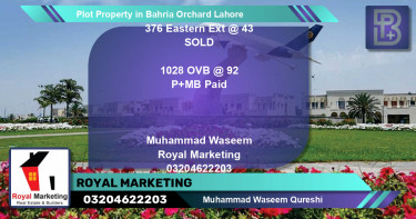 Residential Plot for Sale in Bahria Orchard, Lahore - (BP-73398)