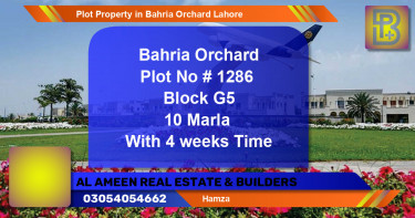 Residential Plot for Sale in Bahria Orchard, Lahore - (BP-73419)