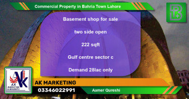 Commercial Property for Sale in Bahria Town, Lahore - (BP-73425)