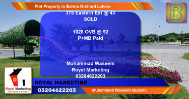 Residential Plot for Sale in Bahria Orchard, Lahore - (BP-73436)
