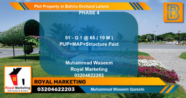Residential Plot for Sale in Bahria Orchard, Lahore - (BP-73438)