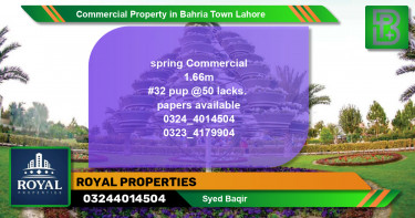 Commercial Property for Sale in Bahria Town, Lahore - (BP-73461)