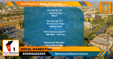 Residential Plot for Sale in Bahria Town, Lahore - (BP-73478)