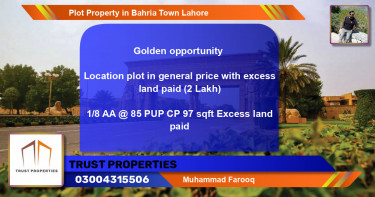 Residential Plot for Sale in Bahria Town, Lahore - (BP-73493)