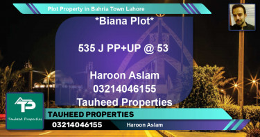 Residential Plot for Sale in Bahria Town, Lahore - (BP-73510)