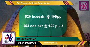 Residential Plot for Sale in Bahria Town, Lahore - (BP-73516)